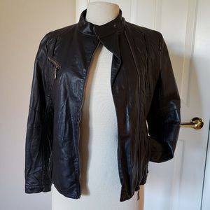 Ashley B Bernardo Faux Leather Jacket